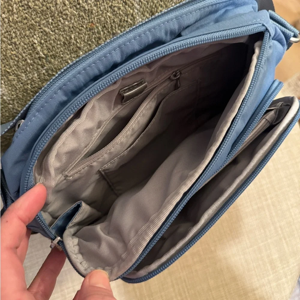 Baggallini Slate Blue Messenger Bag - Picture 11 of 15